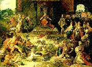 Huldrych Zwingli allegorinover tillfallet USA oil painting artist